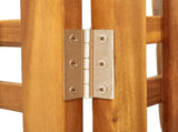 4-Panel Room Divider 162x2x115 cm Solid Wood Acacia 318548