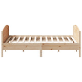 Bed Frame without Mattress 200x200 cm Solid Wood Pine 3216161