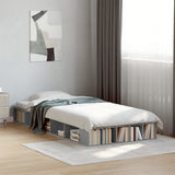 Bed Frame without Mattress Concrete Grey 75x190 cm Small Single 3280534