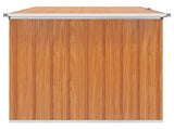 Outdoor Storage Box Galvanised Steel 171 x 99 x 93 cm Wood-like 42039107