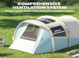 Inflatable Camping Tent w/ Air Pump, Easy Setup 2-3 Person Blow Up Tent, Light Blue T3398P555162