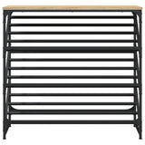 Shoe Rack Sonoma Oak 90x30x85 cm Engineered Wood 833429