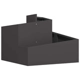 Garden Planter Black 60 x 60 x 50 cm Cold-rolled Steel 873571