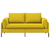 2-Seater Sofa 2-Seater Yellow 188 x 81 x 89 cm Velvet 42048619