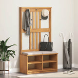 Hall Tree SANDNES 87x40x159.5 cm Solid Wood Pine 4010487