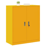 Storage Cabinet Mustard Yellow 90 x 40 x 105 cm Steel 891649