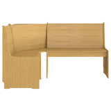 ZNTS Corner Bench REINE 151 cm Honey Brown Solid Wood Pine 327246