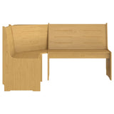 Corner Bench REINE 151 cm Honey Brown Solid Wood Pine 327246