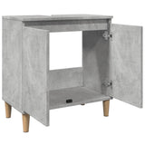 Sink Cabinet Concrete Grey 58x33x60 cm Engineered Wood 857113