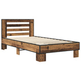 Bed Frame with Headboard Old Wood 80 x 200 cm Engineered Wood 8009103