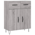 Highboard Grey Sonoma 69.5x34x180 cm Engineered Wood 3198567