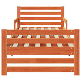 Bed Frame with Headboard Wax Brown 80 x 200 cm Engineered Wood 877208