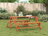 Picnic Table with Benches Solid Wood Fir 2-in-1 Convertible 4008992