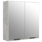 ZNTS 3 Piece Bathroom Cabinet Set Concrete Grey Engineered Wood 3115879