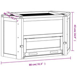 Hamster Cage 80x40x43 cm Solid Wood Fir 172379