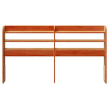 Headboard with Shelves Wax Brown 150 cm Solid Wood Pine 850949