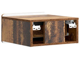 Wall-Mounted Bedside Cabinet 2 pcs Old Wood 33 x 34.5 x 24 cm 898272