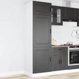 Kitchen Cupboard "Porto" Black Engineered Wood 854108