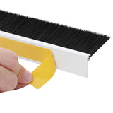 Self-adhesive Door Brush Seals 12 pcs White 100 cm 42019531