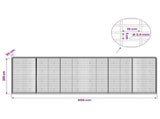 Gabion with 3.5 mm Wire and 5x10 cm Mesh 600x50x200 cm 3462870