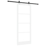 Sliding Door ORKDAL White and Black 93 x 232 cm 3332208