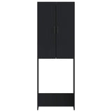 Toilet Cabinet HOORN Black 66 x 25.5 x 190 cm Engineered Wood 897356