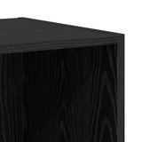 TV Cabinet Set Wall-mounted 4 pcs Black Oak Engineered Wood 3393127