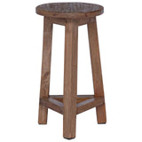 Stool Natural 28 x 28 x 50 cm Mahogany Wood 42012391