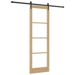 Sliding Door Manual ORKDAL Brown 78 x 232 cm Wood and metal 3332471