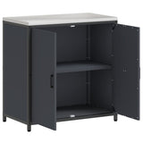 Kitchen Storage HATTEM Anthracite 90 x 50 x 92 cm Steel 874984
