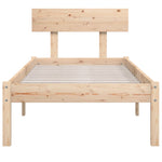 Bed Frame without Mattress Solid Wood 90x200 cm 810132