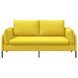 2-Seater Sofa Light Yellow 188 x 81 x 89 cm Fabric 42048608