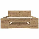Bed Frame with Storage Artisian Oak 80 x 200 cm Engineered Wood 3429604