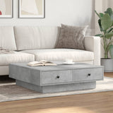 Coffee Table Concrete Grey 90x90x28 cm Engineered Wood 848090