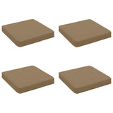 4-Piece Seat Cushions VUGHT 4 pcs 100% Polyester Taupe 946293