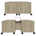 Coffee Table Sonoma Oak 75x75x38 cm Engineered Wood 806870