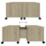 Coffee Table Sonoma Oak 75x75x38 cm Engineered Wood 806870