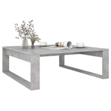 Coffee Table Concrete Grey 100x100x35 cm Engineered Wood 808634
