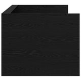 Bed Frame with Storage Black Oak 80 x 200 cm Engineered Wood 3429643