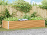 Garden Raised Bed 290 x 100 x 68 cm Galvanised Steel 42017368