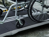 Wheelchair Ramp, 152L x 73Wcm, 272KG Capacity, Folding Aluminium Threshold Ramp with Non-Skid T3398P343504