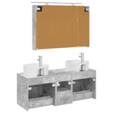Bathroom Furniture Set 4 pcs Concrete Grey 3406898