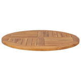 Tabletop Teak Solid teak wood Diameter 80 cm, Thickness 2.5 cm 48986