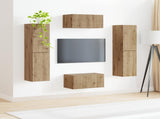 TV Cabinet Set 6 pcs Artisan Oak Engineered Wood 3409131