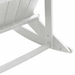 Adirondack Rocking Chairs 2 pcs White HDPE 3335834