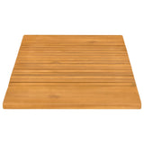 Bath Mat Plain Brown 81 x 50 cm Solid Acacia Wood 42025264