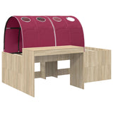 Bed with Tunnel 3 pcs Artisian Oak and Red Engineered Wood 3423663