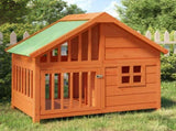 Dog Kennel Brown 96x60.5x87 cm Solid Wood Pine 172267
