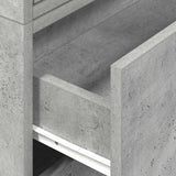 Cabinets with 2 Drawers 2 pcs Concrete Grey 60x31x40 cm Engineered Wood 858828