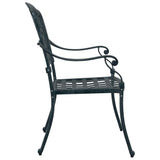 Garden Chair 2 pcs Green 55 x 56.5 x 91cm Aluminium 42002373